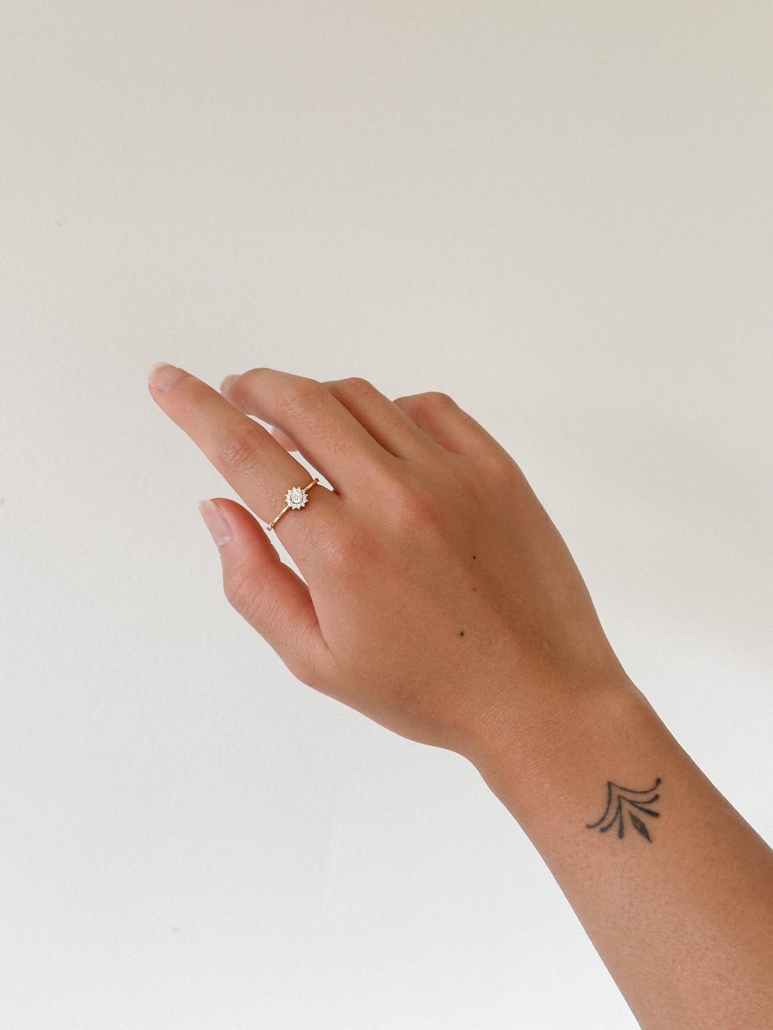 Dainty flower ring Faith and Willow
