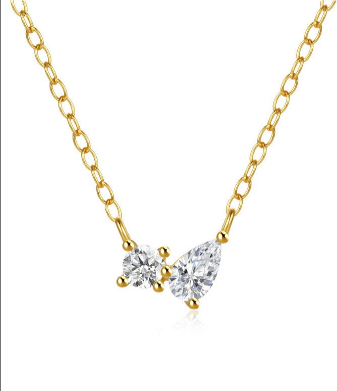 Odette Back Drop Sterling Silver Necklace